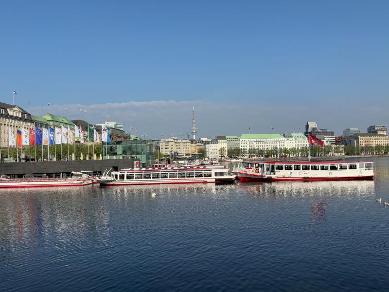 Bootsfahrt auf der Alster
 in Hamburg